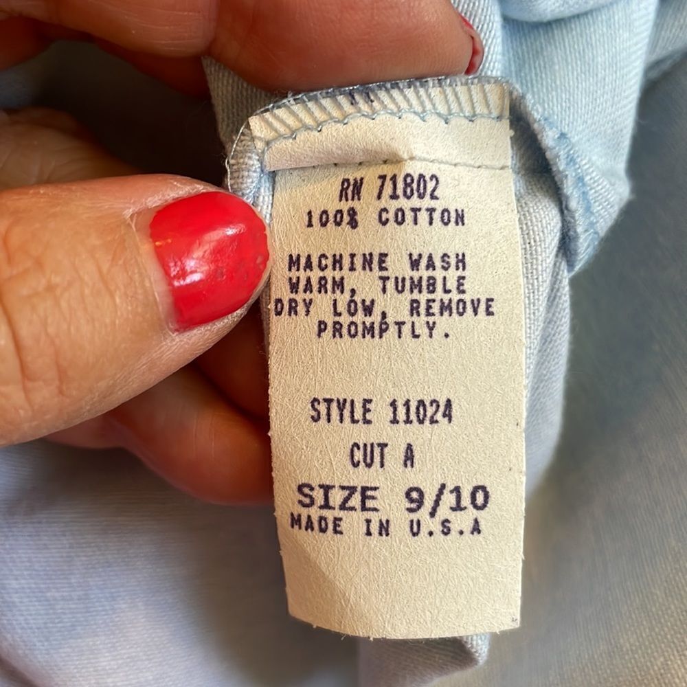 NWT Vtg 80s/90s First Focus light blue cotton short sleeve midi dress - Picture 10 of 10